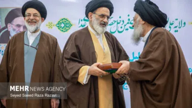 مراسم تجلیل از نیم قرن خدمات عالم مجاهد سیدرضا تقوی برگزار شد