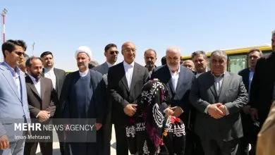 وزیر نیرو برای افتتاح چند طرح وارد کرمانشاه شد
