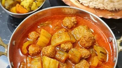 خورش خیار چنبر با گوشت قلقلی؛ طعم متفاوتی که عاشقش می‌شوید