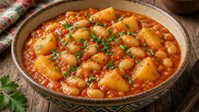 طرز تهیه خوراک لوبیا چیتی برای ۴ نفر