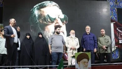 تندیس سردار شهید حاجی‌زاده در میدان معروف تهران نصب شد + عکس