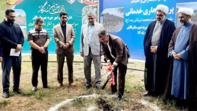 کلنگ زنی احداث مرکز تجاری و خدماتی بقعه «سیدمحمد تیرکش» در تالش