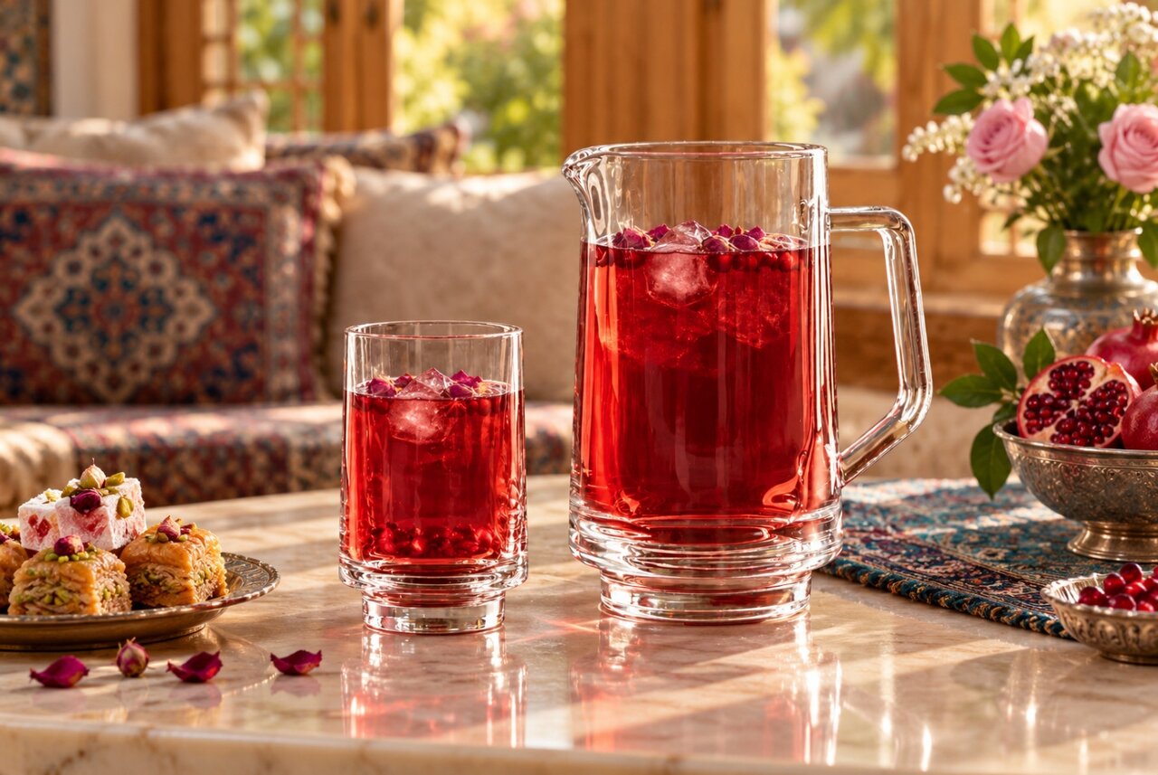 پارچ و لیوان کریستال چین پارچ و لیوان کریستال چین